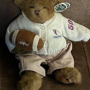 Varsity Plush Teddy Bear with Football